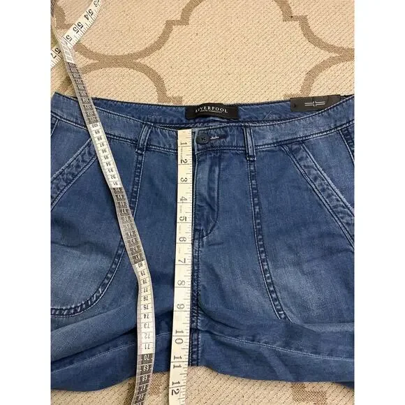 Liverpool cole trouser belfast wash denim The Crop Blue Jeans, size: 6/ 28 - Picture 5 of 10